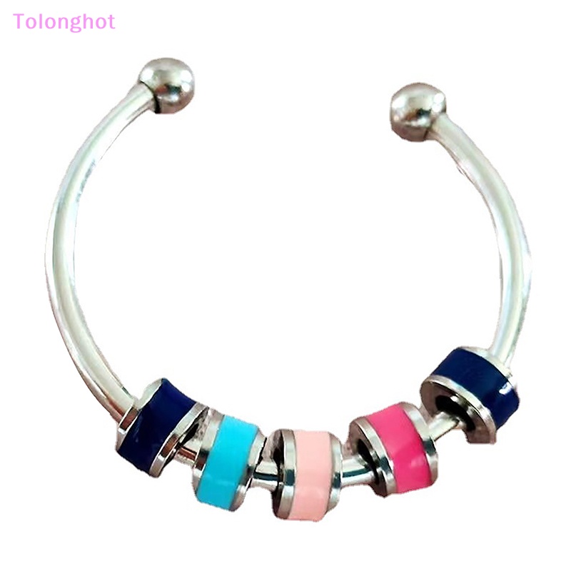 Tolonghot&gt; Fashion Stainless Steel Gratis Spiral Fidget Anxiety Rings Dibuka Anti Stress Relief Perhiasan Untuk Wanita Stress Reliever Rings well