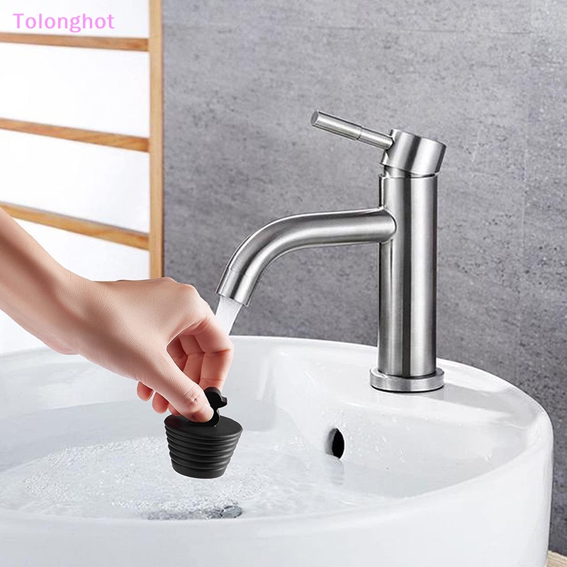 Tolonghot&gt; Sumbat Bathtub 2Pcs Universal Tub Stopper Dapur Silikon Bath Plug Lucu Sumbat Saluran Bathtub Plug Untuk Wastafel Kamar Mandi Sumur