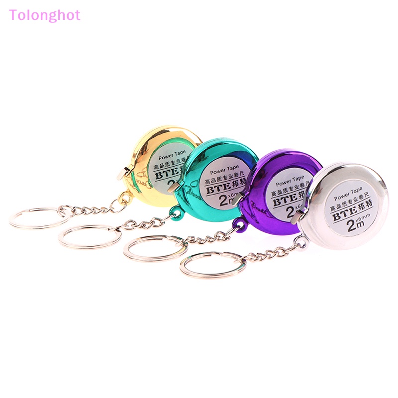 Tolonghot&gt; Inovatif Dan Praktis 2m Halus Serbaguna Ukur Hadiah Penggaris Baja Kecil Portable Mini Lucu Keychain Tape Measure well