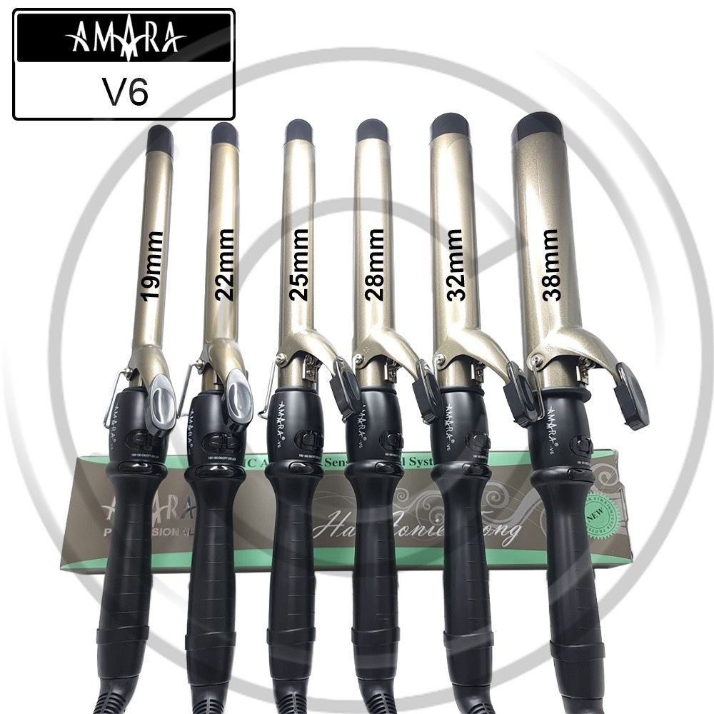 Catok Amara Curly V6 Alat Pengeriting Rambut Alat Curly Catok Amara AM-V6 22mm 25mm 28mm