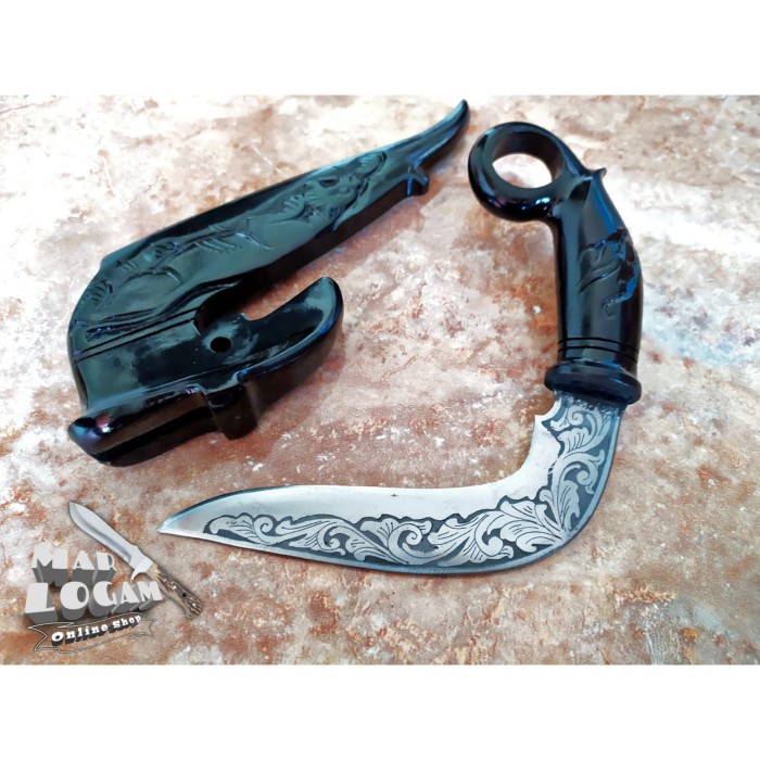 PROMO/ Pisau kerambit krambit full ukir batik kerambit minang tradisional