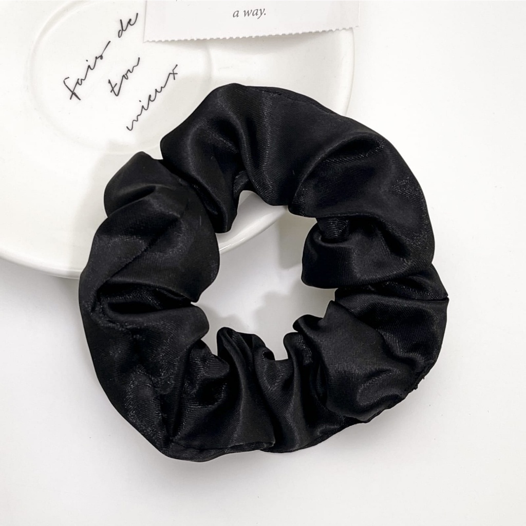 ★ODS★ BD01 Iket Rambut Scrunchie Bahan Satin Silk