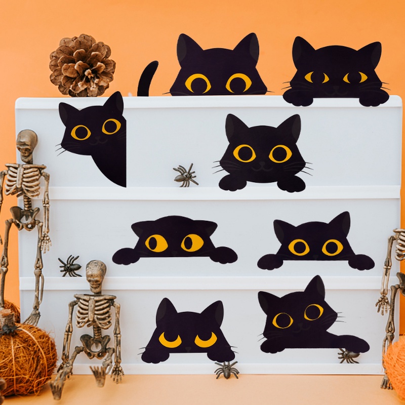 [Fitur] Aplikasi PVC Perekat Diri/Wallpaper Tahan Debu Tahan Air/Stiker Dekorasi Kamar Anak Kelas/Stiker Soket Menyenangkan Halloween/Stiker Saklar Mudah Bongkar Pasang
