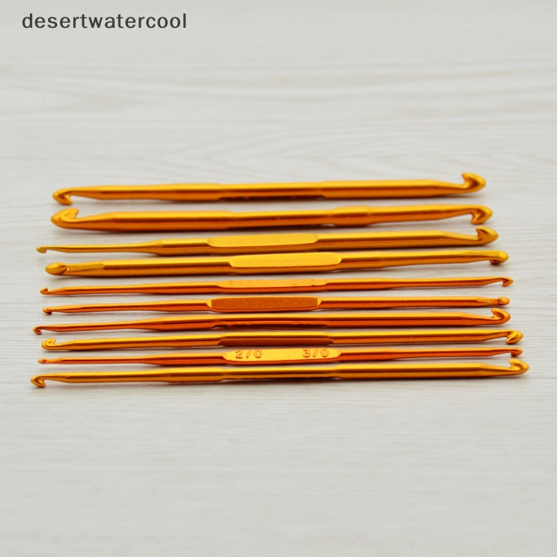 Deid 10Pcs Alumina Crochet Hook Set DIY Knitg s Alat Jahit Knitg Rumah Martijn
