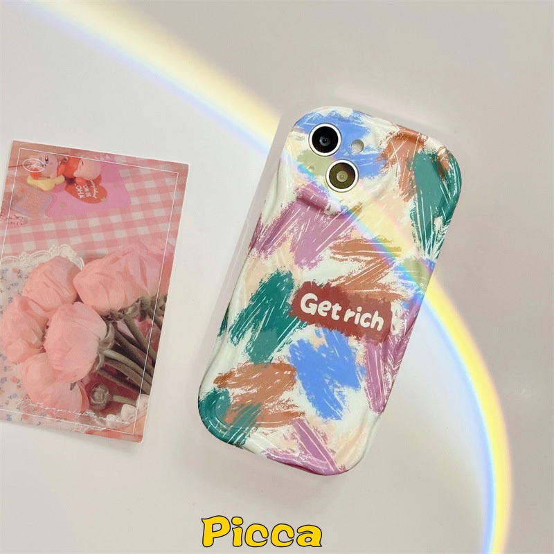 Graffiti Simple Huruf Inggris Case Untuk Infinix Hot20 30 9 10 11 12 Play Hot 30i 10Lite 8 9 Note 12 G96 12 4G Smart 6 7 56plus 3D Wavy Curved Edge Soft Couples Cover