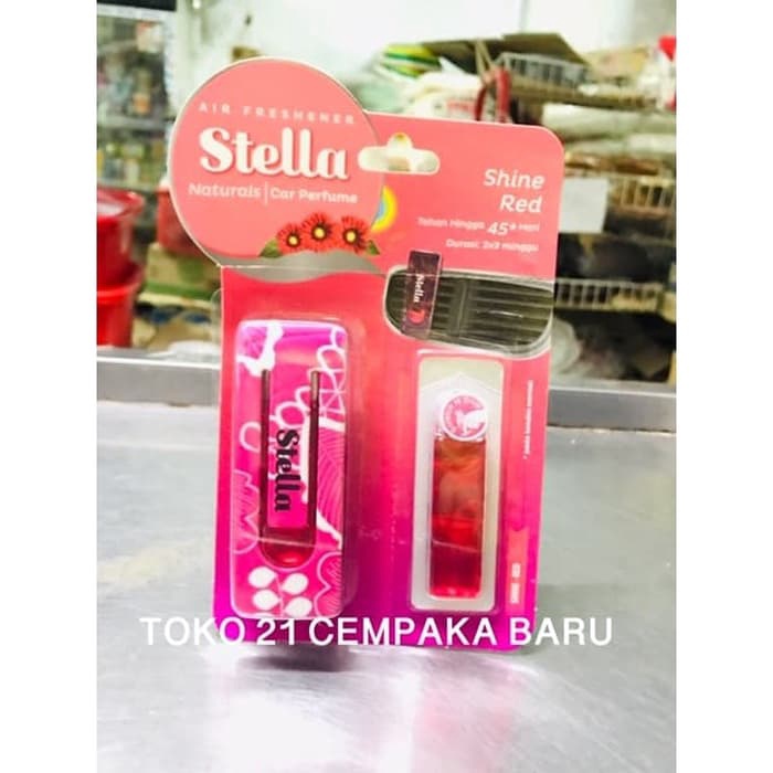 Stella Car Perfume Shine Red ALAT + REFILL | Stella Parfum Mobil Murah