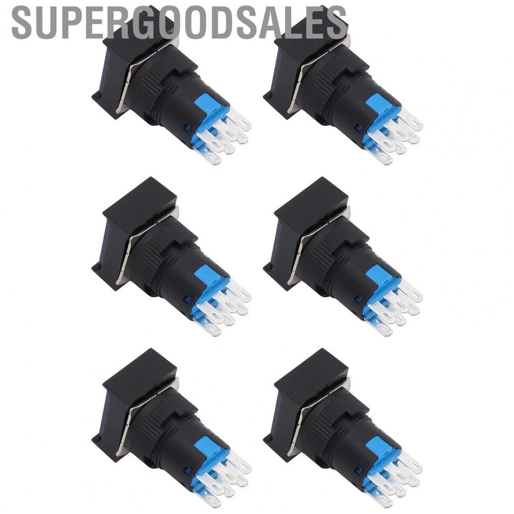 Supergoodsales Momentary Push Button  Stable Performance Switch AC 0‑240V 5A Operating Current for Contactors Relays