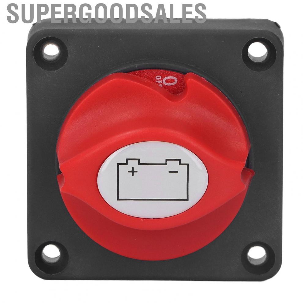 Supergoodsales Disconnect Switch Safe ABS Red Copper Knob  Dust DC