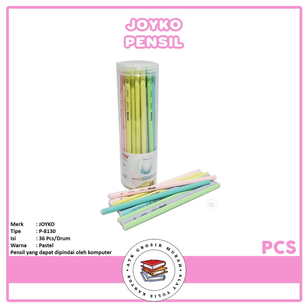 

JOYKO - Pencil 2B P-8130 Pencil Glitter On Top - Pcs