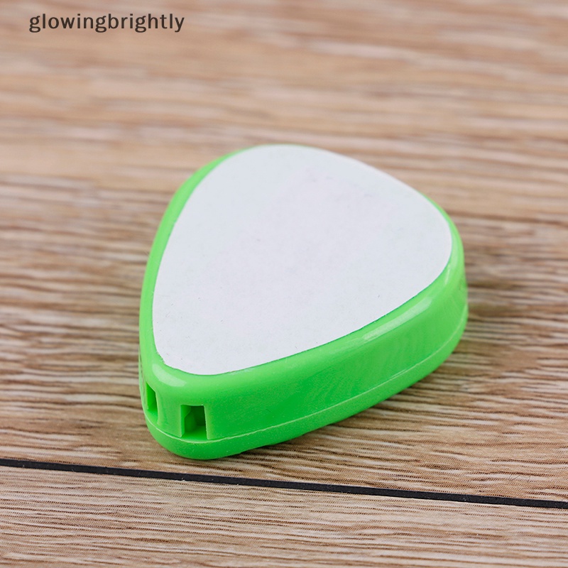 [glowingbrightly] 1/5pcs Plactic guitar pick plectrum holder case box Bagian Berbentuk Hati TFX