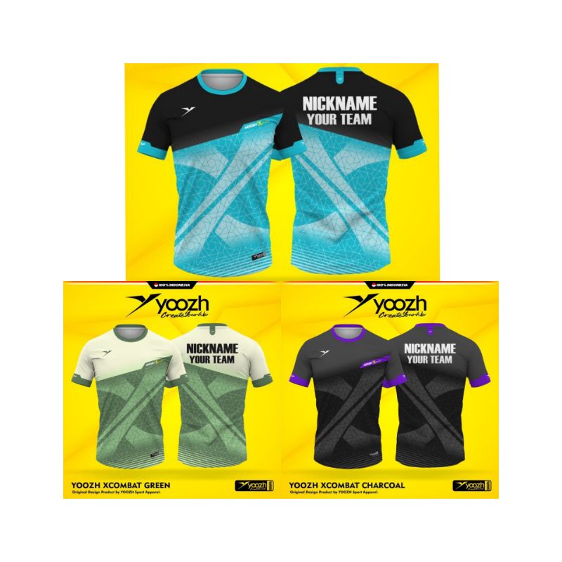 [ ANAK & DEWASA ] BAJU YOOZH XCOMBAT BAJU YOOZH KAOS BADMINTON VOLLY GOWES IMPORT PINGPONG JERSEY OR