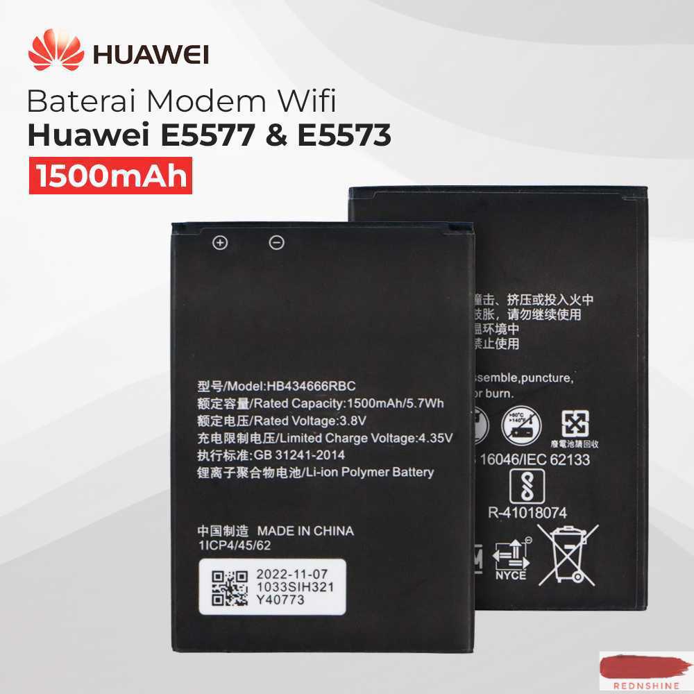 [COD] Baterai Modem WiFi Huawei E5577 E5573 1500mAh - HB434666RBC
