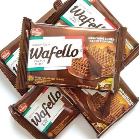 

ROMA WAFELLO COKLAT BUTTER CARAMEL 1 pack isi 10 pcs