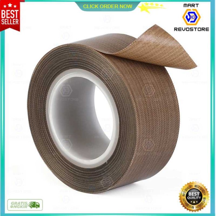 

Lakban Solatip Insulation Tape Anti panas PTFE Heat High Temperature - 10 mm