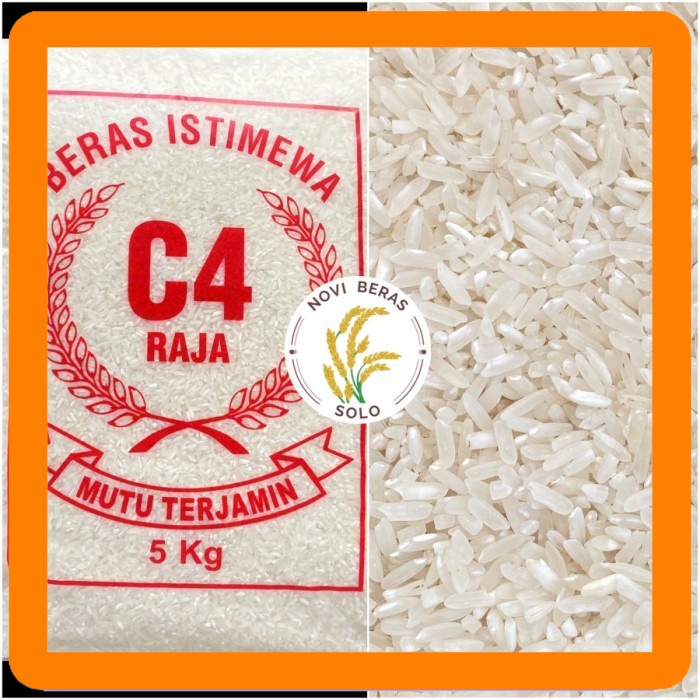 

Beras C4 Raja 5 kg PROMO (BERAS PULEN BERAS MURAH BERAS SRAGEN Best Seller