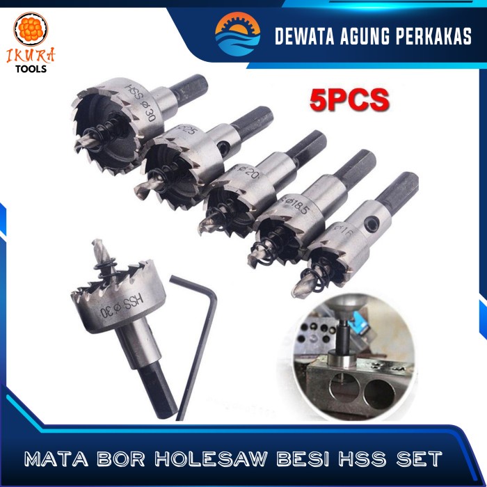 Mata Bor Hole Saw Besi Set Mata Bor Holesaw Pelubang Plat Besi Kayu Alumunium