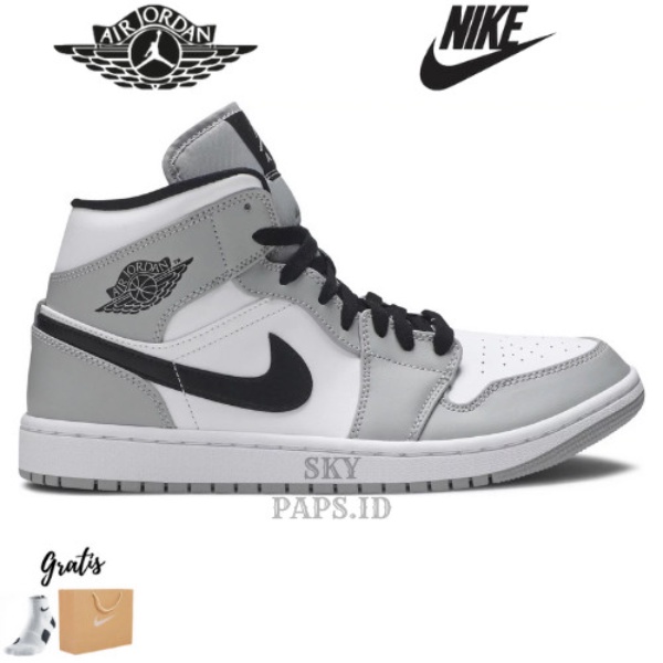 Nike Air Jordan 1 Mid Smoke Grey - 37