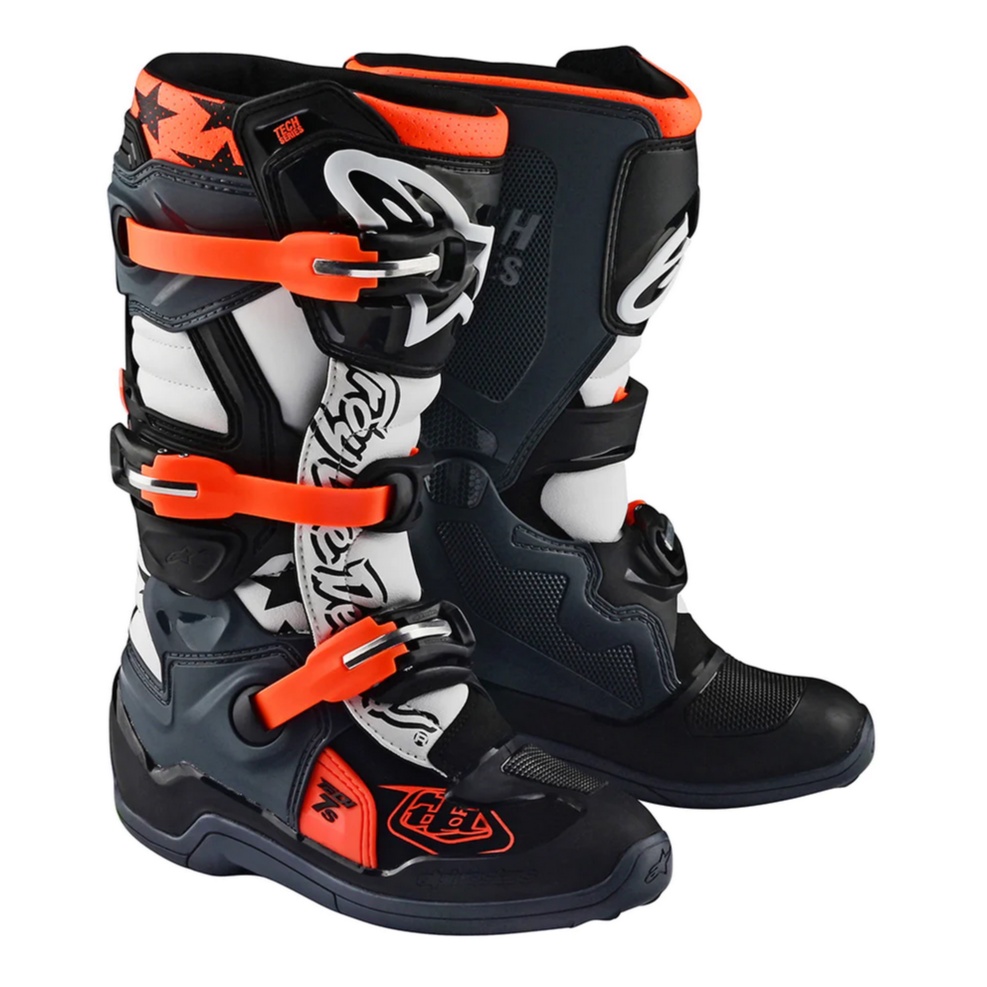 SEPATU ALPINESTARS X TLD TECH 7S MX ANAK LIMITED BOOT - SOLID BLACK