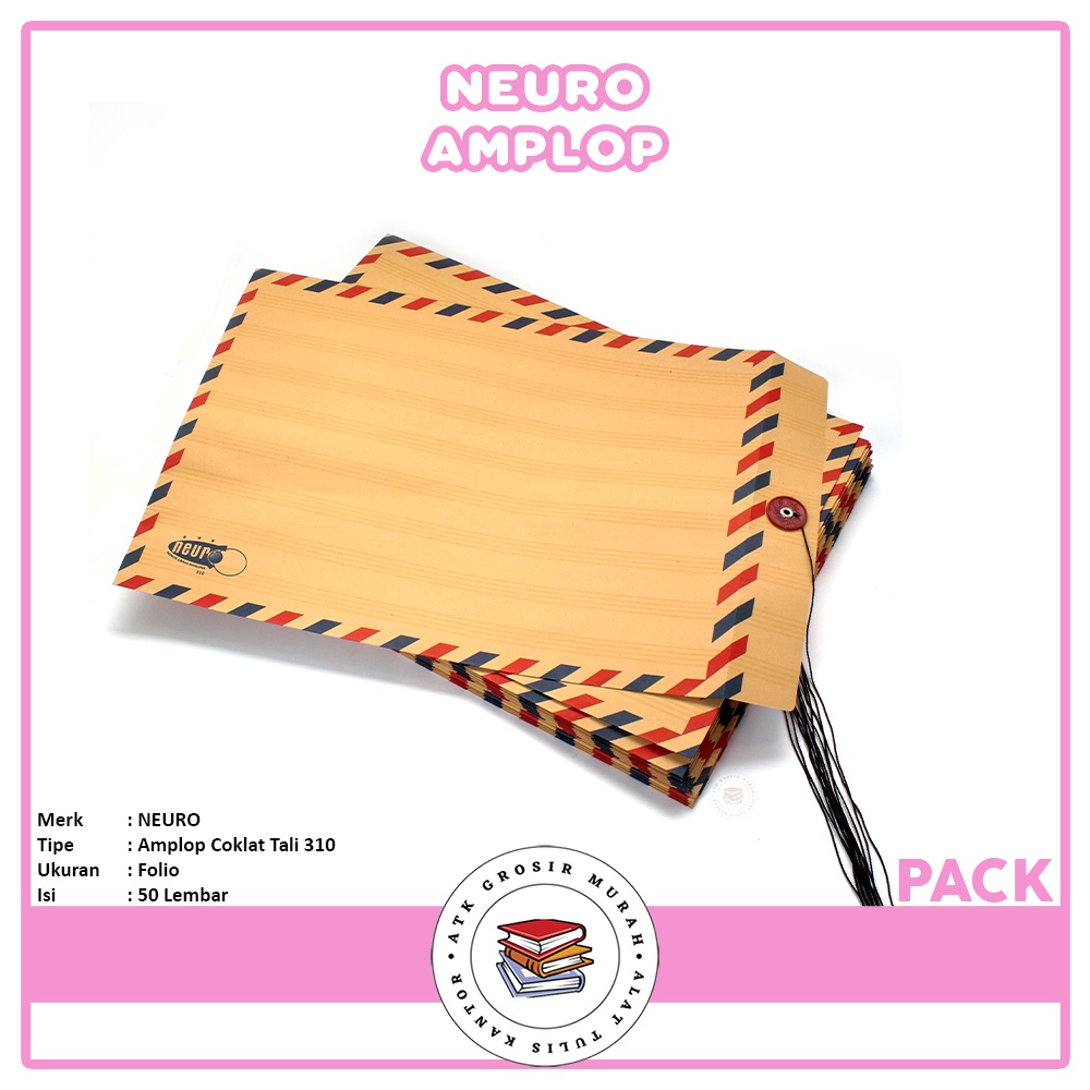 

NEURO - Amplop Coklat Dengan Tali 310 - Pack