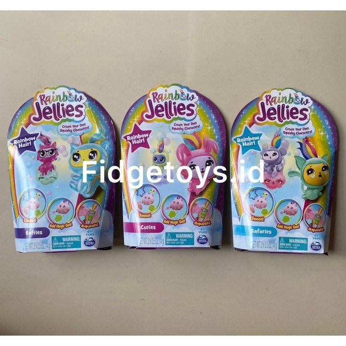 Rainbow Jellies 2-Pack Make Your Own Squishy Characters Kit