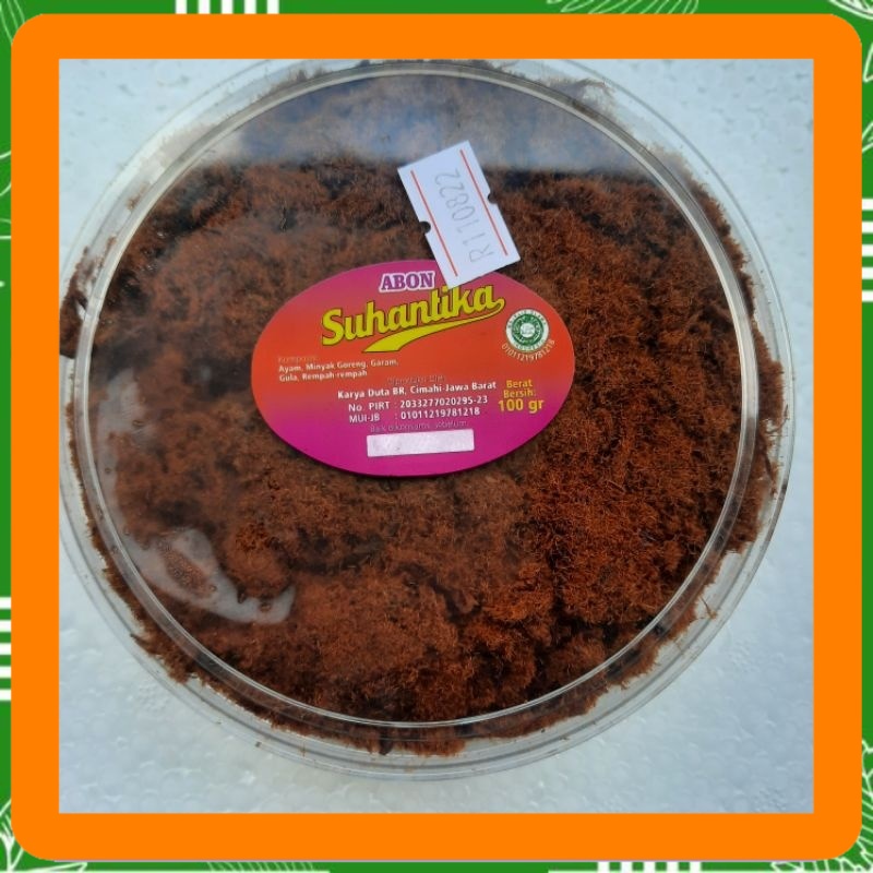 

abon ayam toples suhantika 100 gram, abon ayam elmirza toples Best Seller