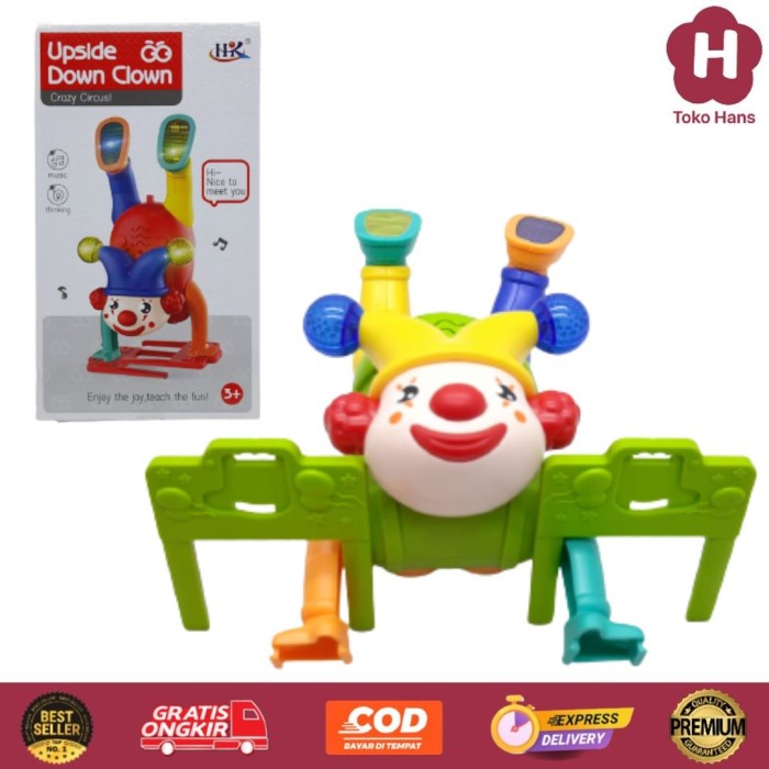 Mainan Robot Badut Ultah Up Side Down Power Clown 6305