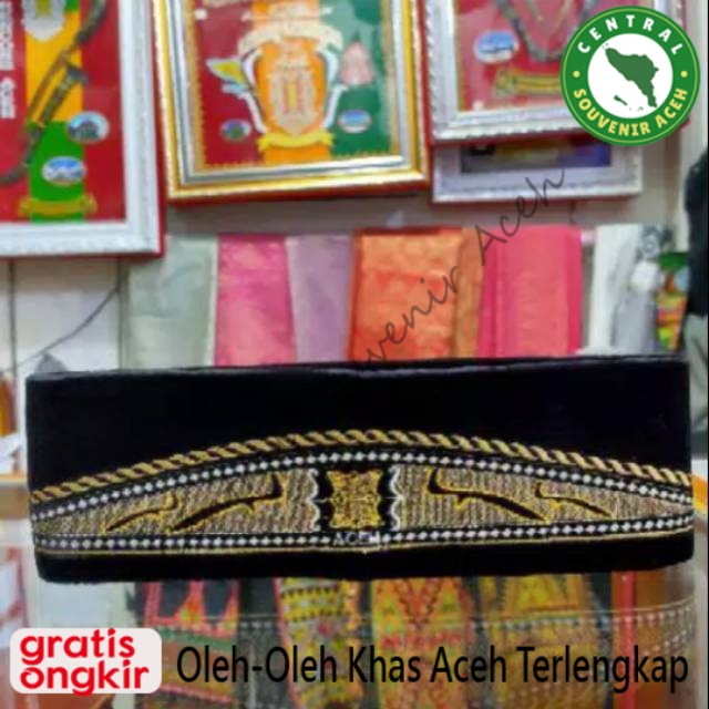 PECI ETHNIC ACEH MOTIF RENCONG PINTU ACEH/ SONGKOK ACEH / PECI KHAS ACEH