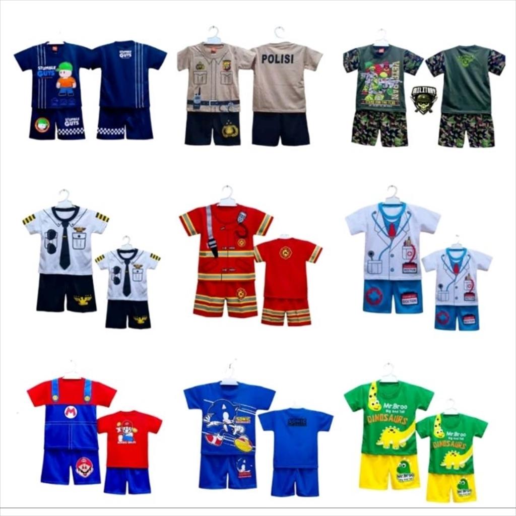 Setelan anak 1-10 tahun baju anak polisi dokter tentara pilot baju anak profesi