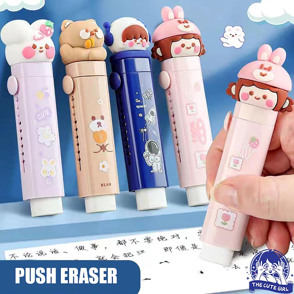 

Push Eraser/Sliding Eraser / Penghapus Mekanik / Hapusan Mekanik Warna Lucu Tidak Meninggalkan Serpihan - Stazionario