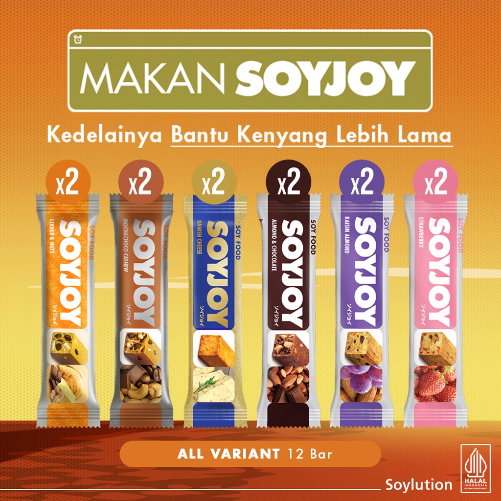 

SOYJOY Snack Bar Kedelai All Variant - 12 Bar