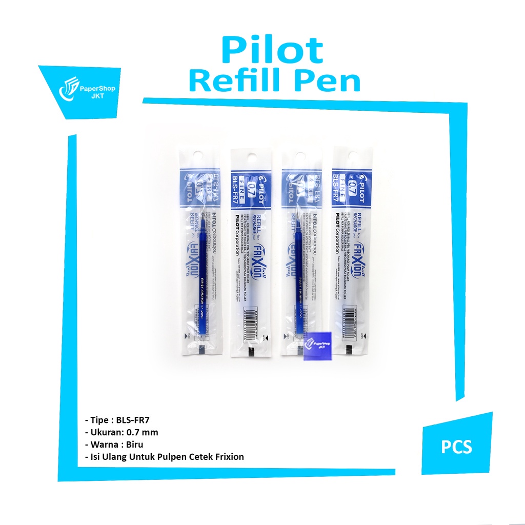

PILOT - Frixion Refill Isi Pulpen 0.7/0.5 - Pcs