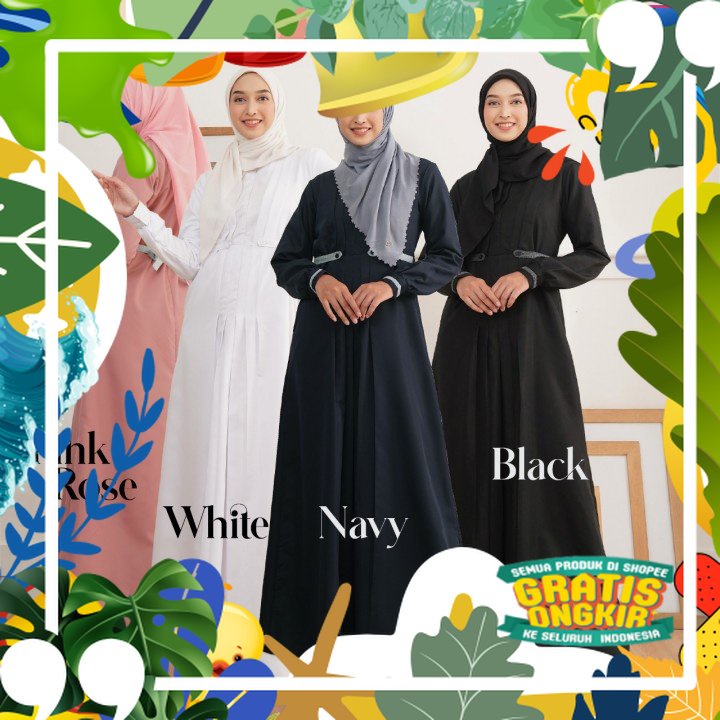 GAMIS NIBRAS NBC 025 / GAMIS BUSUI NIBRAS ORIGINAL GAMIS BAHAN TOYOBO / GAMIS MURAH TERBARU / BAJU L