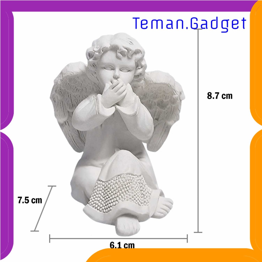 TG -  ART Lightup Patung Taman Malaikat Angel Shaped Decorative Garden Statue - LU01