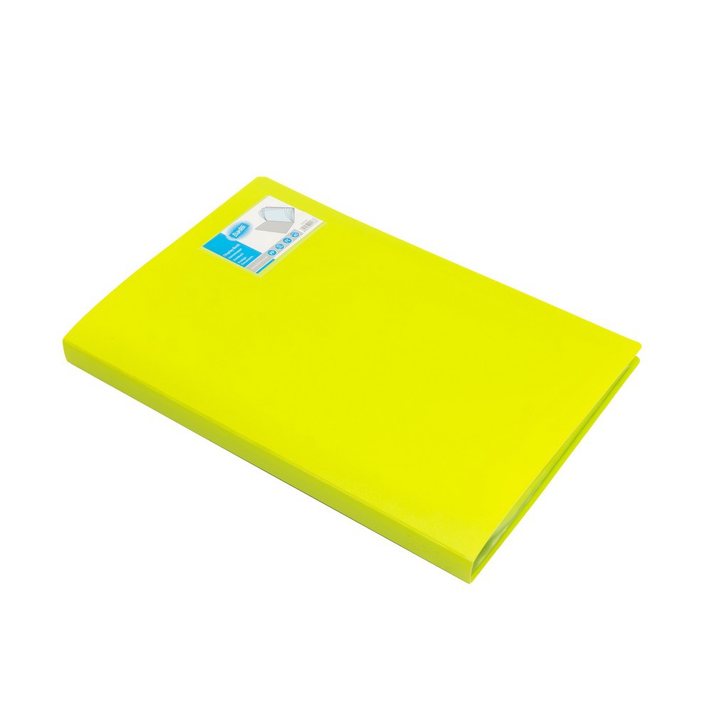 

Bantex Display Book Clear Holder 40 Pocket Folio F4 Lime