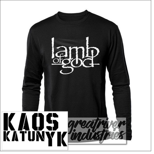 kaos lamb of god ( lengan panjang ) cotton distro