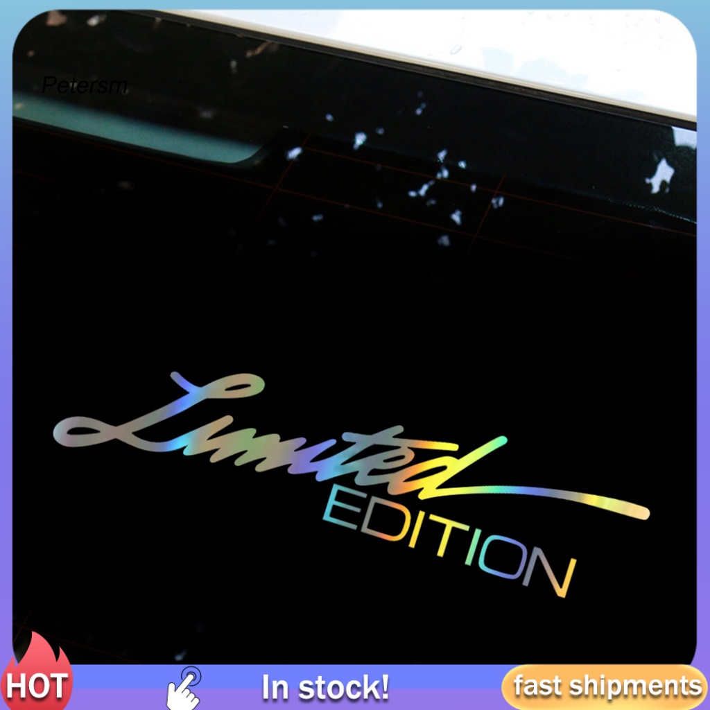 Pp Auto Styling Car Paster Untuk Bagasi Mobil LIMITED EDITION Mobil Lucu Laser Decal Non-marking