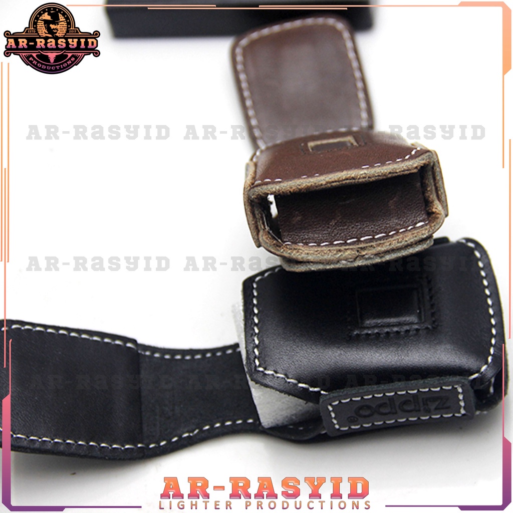 TERBARU! Tempat Sarung Kulit Zippo Classic Leather Case BISA COD!