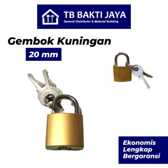 Gembok Kuningan / Gembok Pintu Pagar / Kunci Gembok / Gembok Rumah