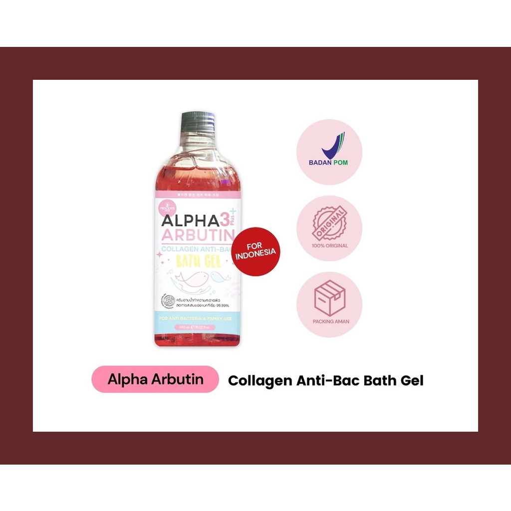 Precious Skin Thailand Alpha Arbutin 3 Plus Collagen Anti Bac Bath GelAnti Bacterial Soap Sabun cair