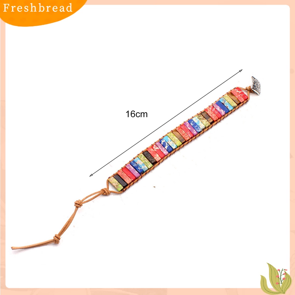 &lt; Freshbread &gt; Adjustable Handmade Wanita Gelang Tali Kuat Warna-Warni Alami Shell Anyaman Gelang Aksesoris Perhiasan