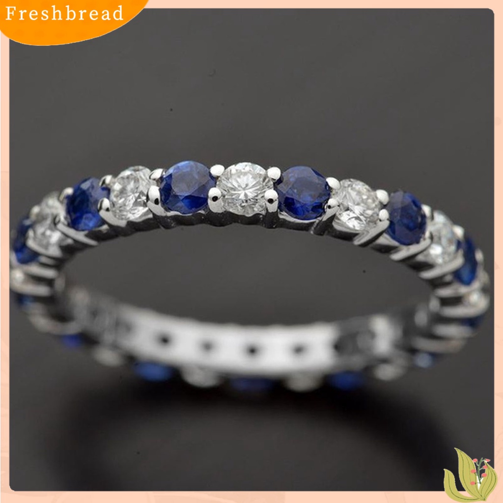 &lt; Freshbread &gt; Wanita Cincin Shiny Mewah Princess Cut Geometris All-match Dekorasi Hadiah Wanita Cubic Zirconia Finger Ring Fashion Perhiasan Untuk Pakaian Sehari-Hari