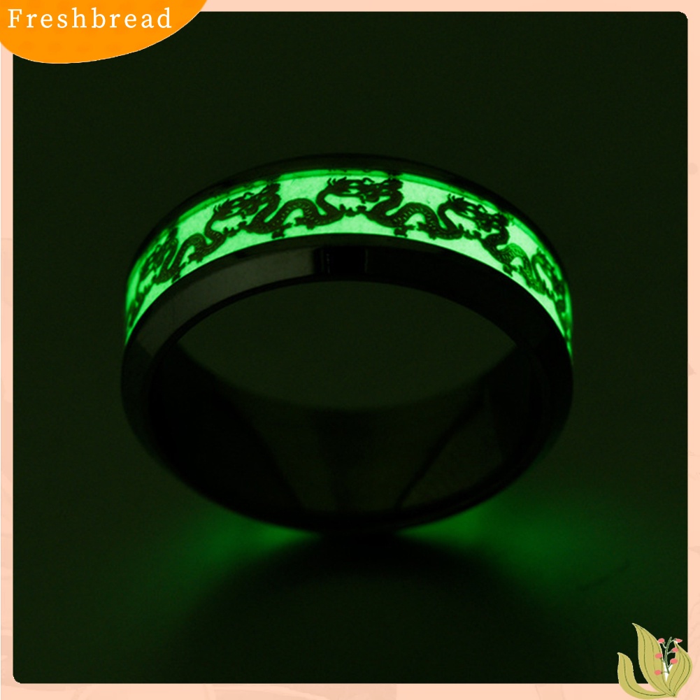 &lt; Freshbread &gt; Fashion Fluorescent Shiny Rings Hadiah Perhiasan Jari Pesta Naga Ganda