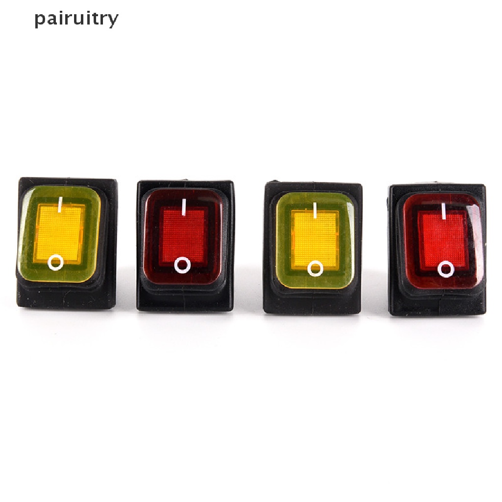 Prt Waterproof 4pin 12V LED Rocker Toggle Switch Momentary Mobil Perahu Marine On-off PRT
