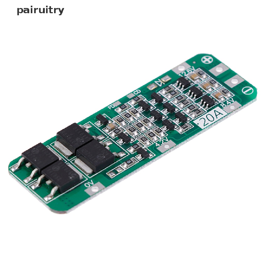 Prt 3S 20A Li-ion Lithium 18650charger PCB BMS Papan Perlindungan 12.6V PRT