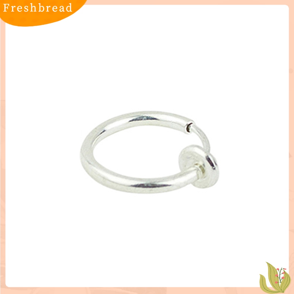 &lt; Freshbread &gt; 1Pc Anting Simple No Deformance Unisex Hidung Telinga Bibir Tindik Hoop Ring Untuk Club Pesta