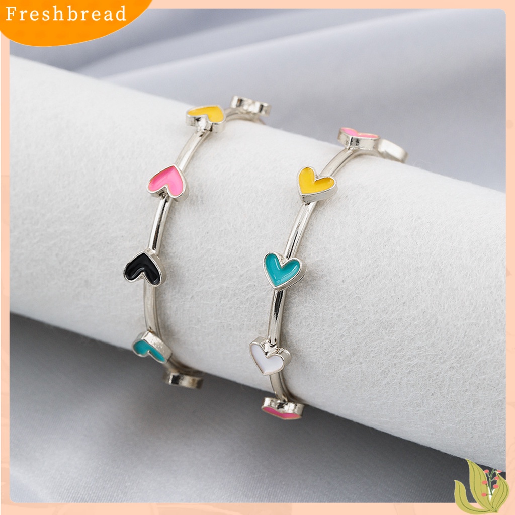 &lt; Freshbread &gt; 1pasang Anting Hoop Berbentuk C Geometris Hypoallergenic Warna-Warni Berbentuk Hati Anting Pejantan Fashion Perhiasan