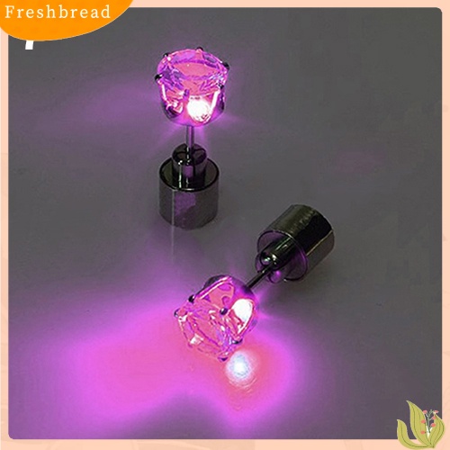 &lt; Freshbread &gt; Menyala Anting Berlian Imitasi LED Stud Dance Aksesoris Pesta Untuk Pesta/Xmas