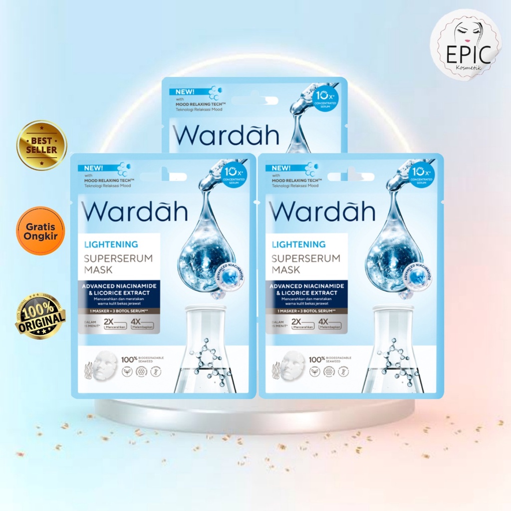 WARDAH Lightening SuperSerum Mask 20ml - Epic_Kosmetik