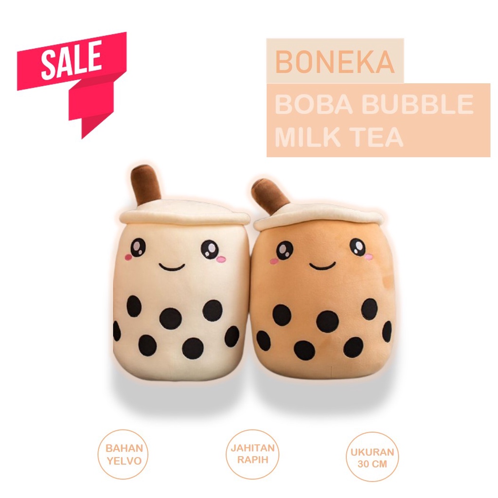1pc Doll Boneka Boba Bubble Milk Tea Brown Sugar Kualitas Terbaik import