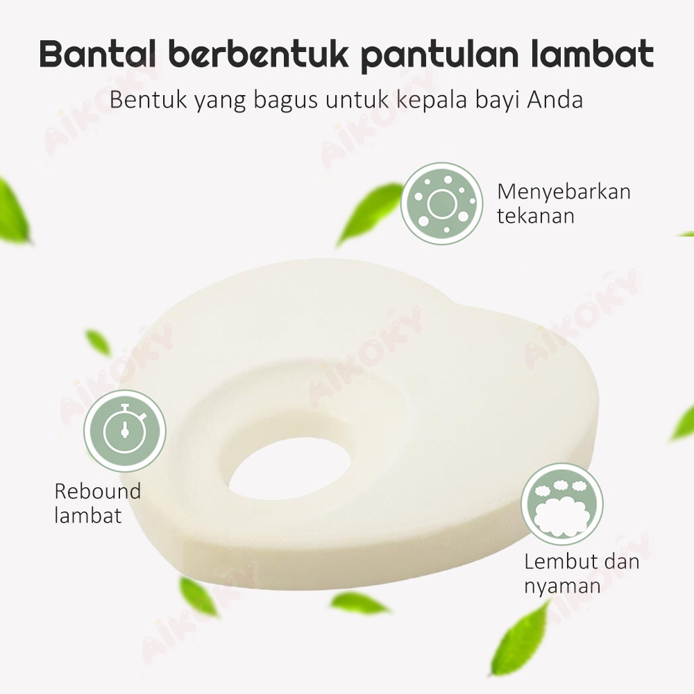 Aikoky Bantal Anti Peyang Untuk Bayi Bentuk Hati